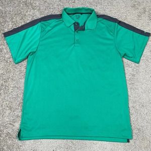 Snake Eyes Shirt Mens XL Polo Green Button Light-weight